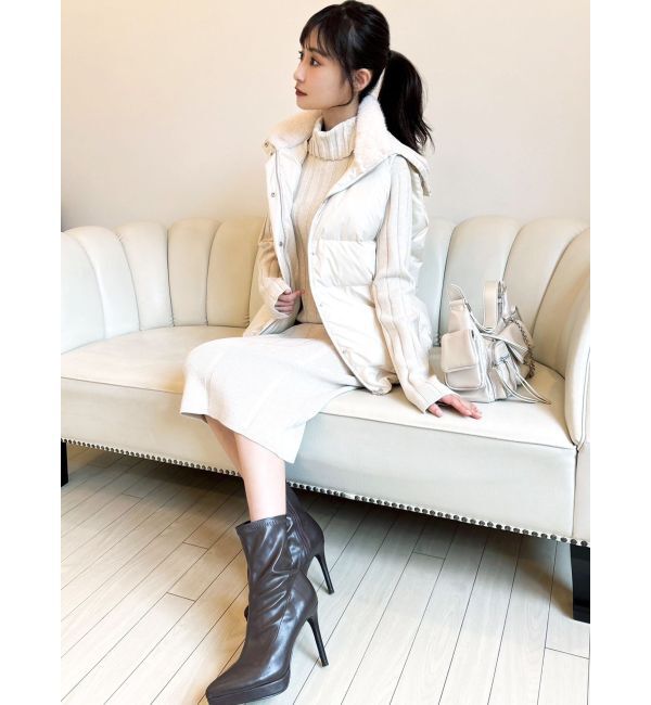 RESEXXY「ネックファーダウンベスト」|ダウンベスト・ベスト|