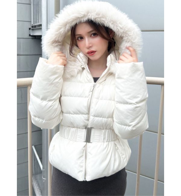 RESEXXY「ショートダウンジャケット」|ダウン|ホワイト