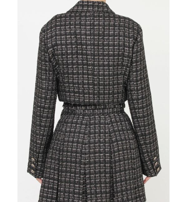 RESEXXY「ツイードクロップドジャケット【セットアップ着用可能】」|テーラードジャケット|