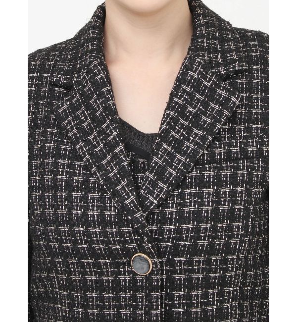 RESEXXY「ツイードクロップドジャケット【セットアップ着用可能】」|テーラードジャケット|