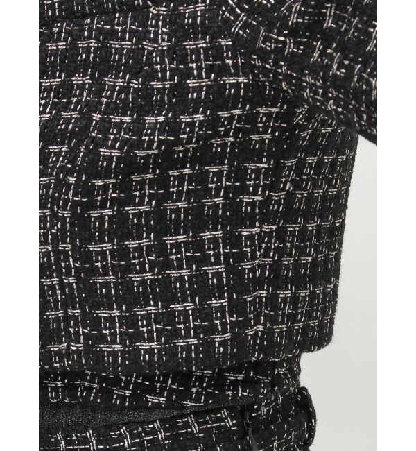 RESEXXY「ツイードクロップドジャケット【セットアップ着用可能】」|テーラードジャケット|