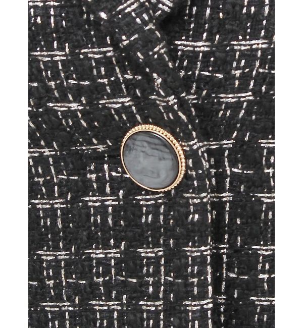 RESEXXY「ツイードクロップドジャケット【セットアップ着用可能】」|テーラードジャケット|