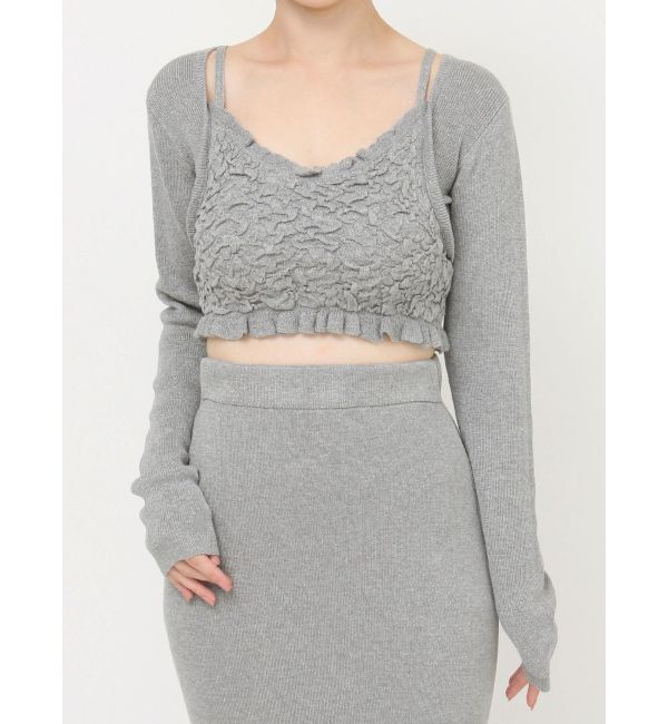 RESEXXY「シャーリングニットトップス【セットアップ着用可能】」|ニット・セーター|