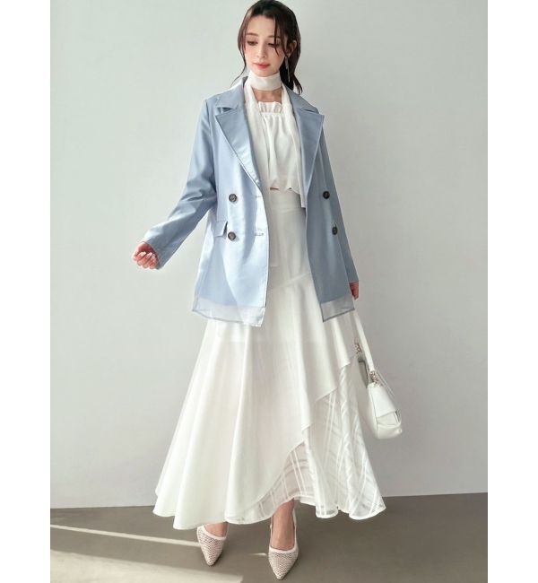 RESEXXY「シアーチェックアシンメトリースカート」|スカート|