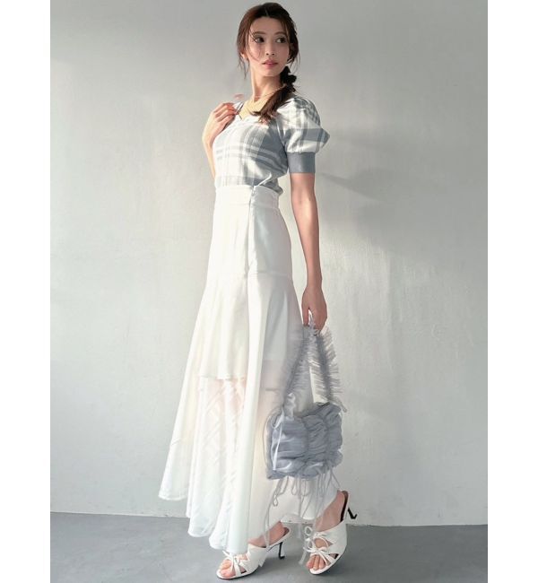 RESEXXY「シアーチェックアシンメトリースカート」|スカート|