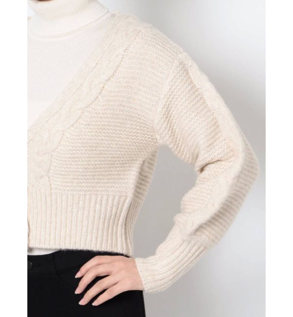 dazzlin「ケーブルラインショートカーディガン」|カーディガン|