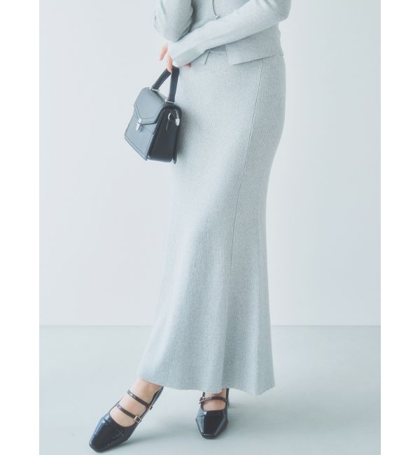dazzlin「シャイニーマーメイドニットスカート」|スカート|グレー