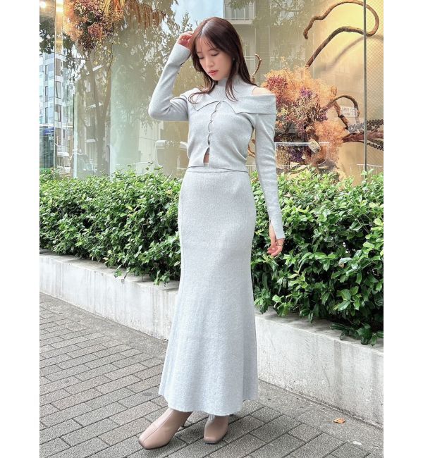 dazzlin「シャイニーマーメイドニットスカート」|スカート|