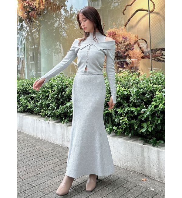 dazzlin「シャイニーマーメイドニットスカート」|スカート|