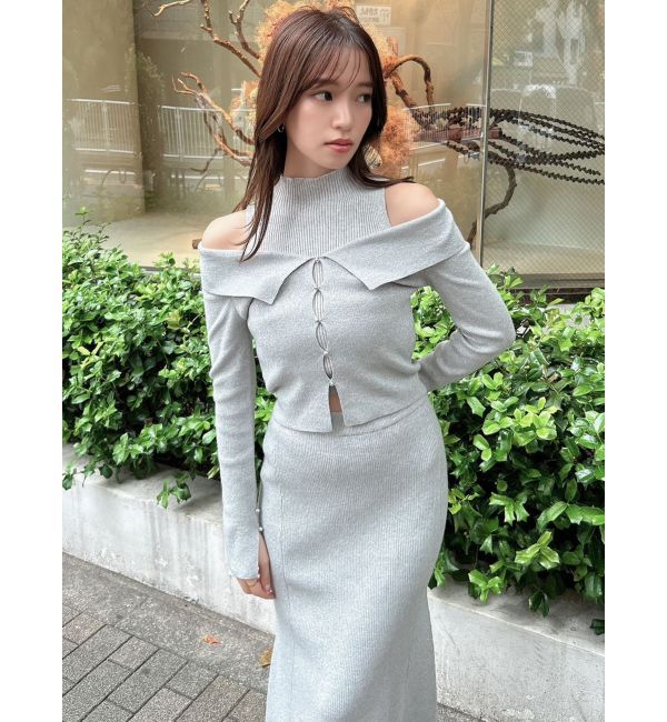 dazzlin「シャイニーマーメイドニットスカート」|スカート|