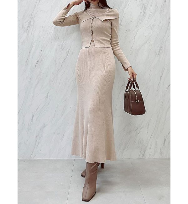 dazzlin「シャイニーマーメイドニットスカート」|スカート|