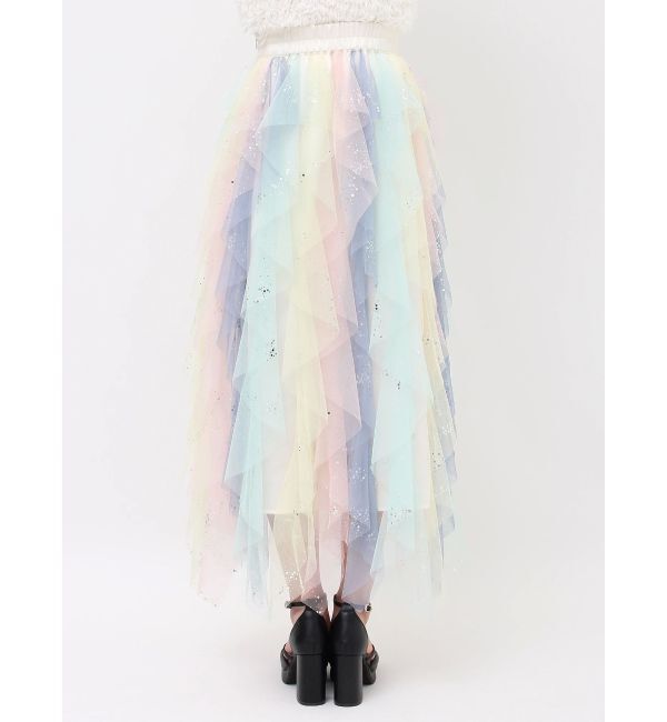 dazzlin「ナナイロフリルスカート」|スカート|