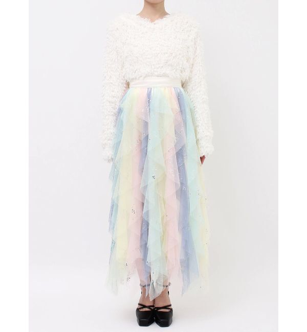 dazzlin「ナナイロフリルスカート」|スカート|