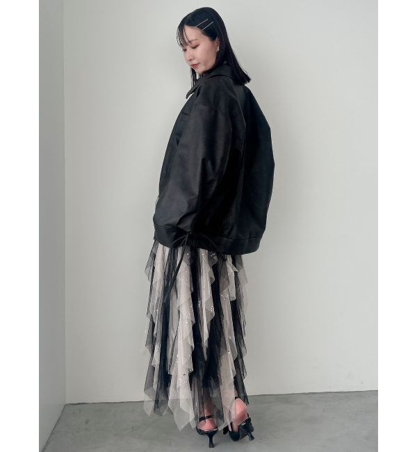 dazzlin「ナナイロフリルスカート」|スカート|