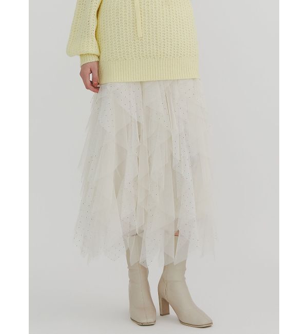 dazzlin「ナナイロフリルスカート」|スカート|