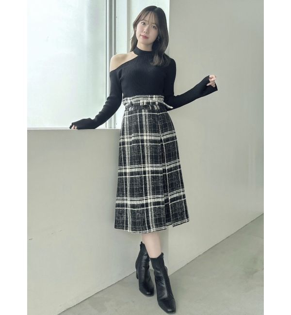 dazzlin「ワンショルリボンニットトップス」|ニット・セーター|