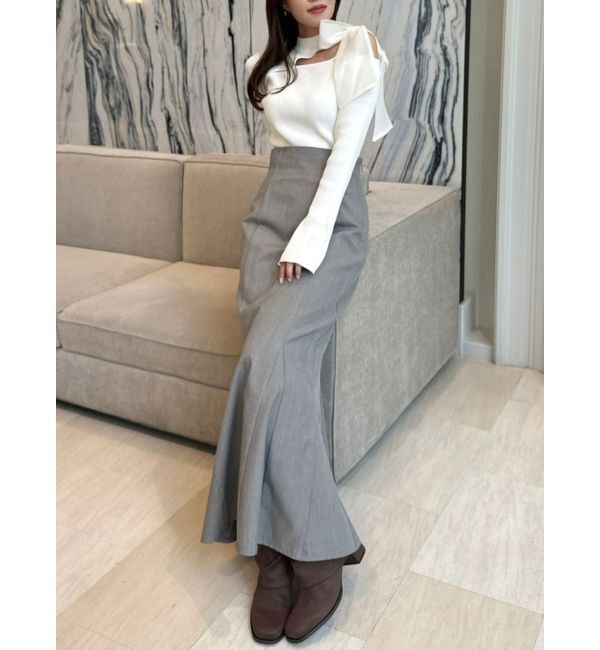 dazzlin「ワンショルリボンニットトップス」|ニット・セーター|