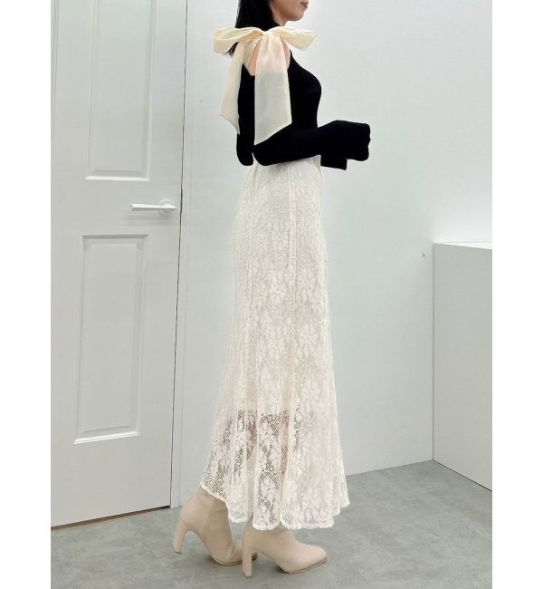 dazzlin「ワンショルリボンニットトップス」|ニット・セーター|