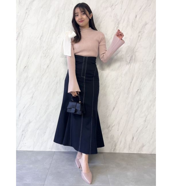 dazzlin「ワンショルリボンニットトップス」|ニット・セーター|