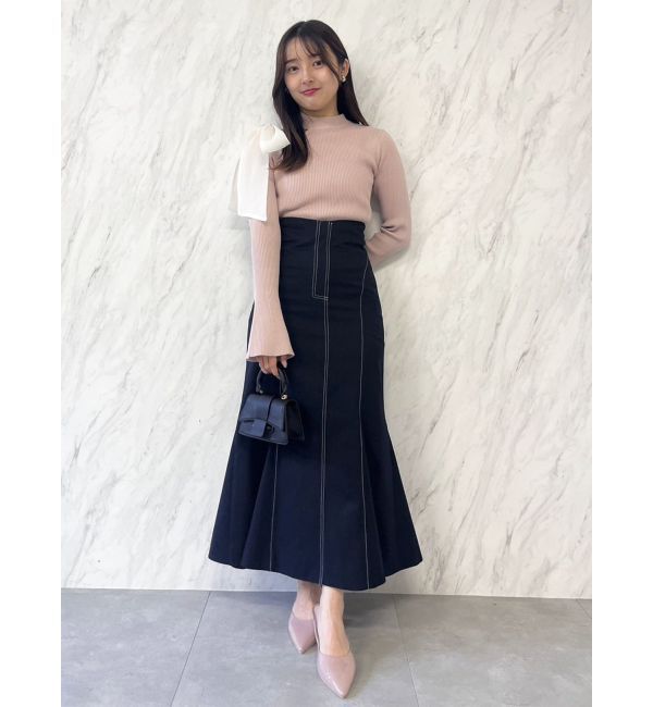 dazzlin「ワンショルリボンニットトップス」|ニット・セーター|