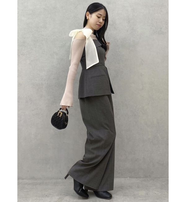 dazzlin「ワンショルリボンニットトップス」|ニット・セーター|