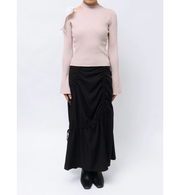 dazzlin「ワンショルリボンニットトップス」|ニット・セーター|