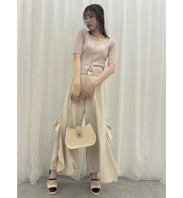 dazzlin「フリルスリットワイドパンツ」|その他|