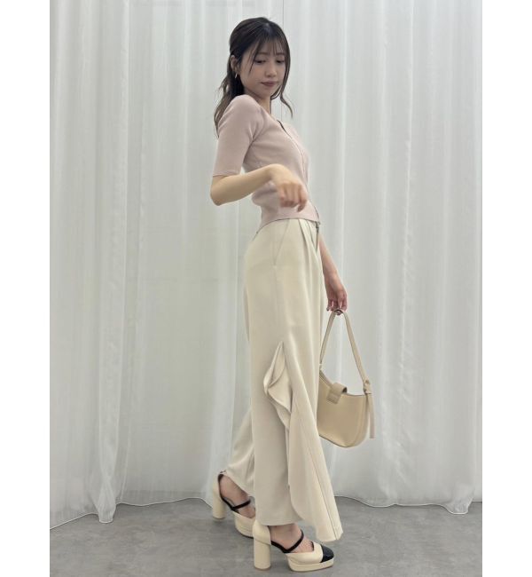 dazzlin「フリルスリットワイドパンツ」|その他|