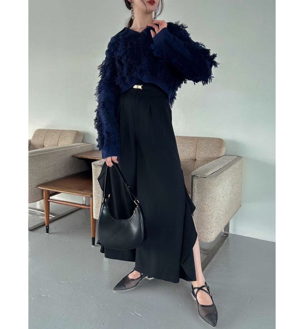 dazzlin「フリルスリットワイドパンツ」|その他|