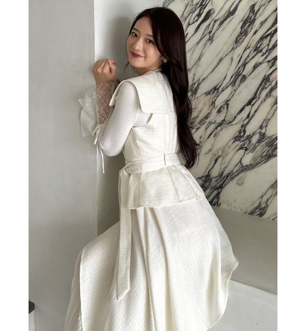 dazzlin「【再生産】アシメプリーツトレンチワンピース」|ワンピース|