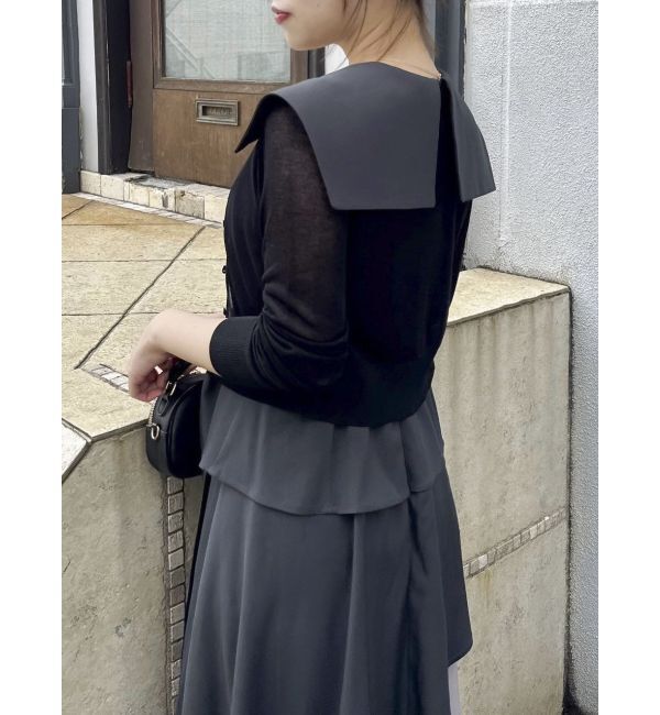 dazzlin「【再生産】アシメプリーツトレンチワンピース」|ワンピース|