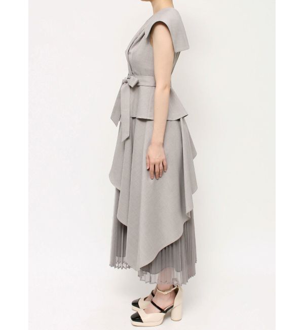 dazzlin「【再生産】アシメプリーツトレンチワンピース」|ワンピース|