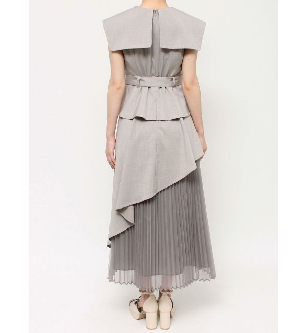 dazzlin「【再生産】アシメプリーツトレンチワンピース」|ワンピース|