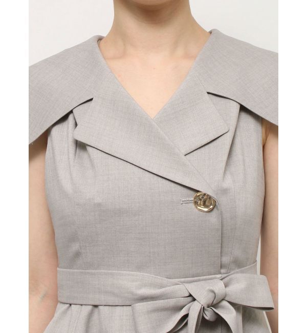 dazzlin「【再生産】アシメプリーツトレンチワンピース」|ワンピース|