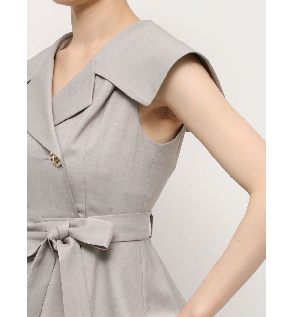 dazzlin「【再生産】アシメプリーツトレンチワンピース」|ワンピース|