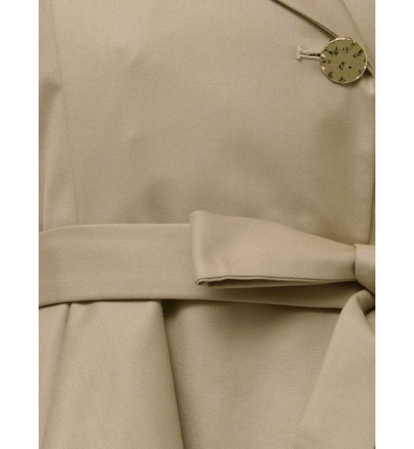 dazzlin「【再生産】アシメプリーツトレンチワンピース」|ワンピース|