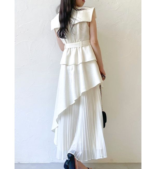 dazzlin「【再生産】アシメプリーツトレンチワンピース」|ワンピース|