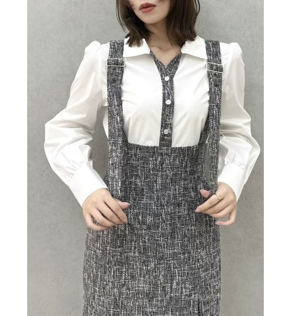 dazzlin「ハイウエストジャンスカドッキングワンピース」|ワンピース|