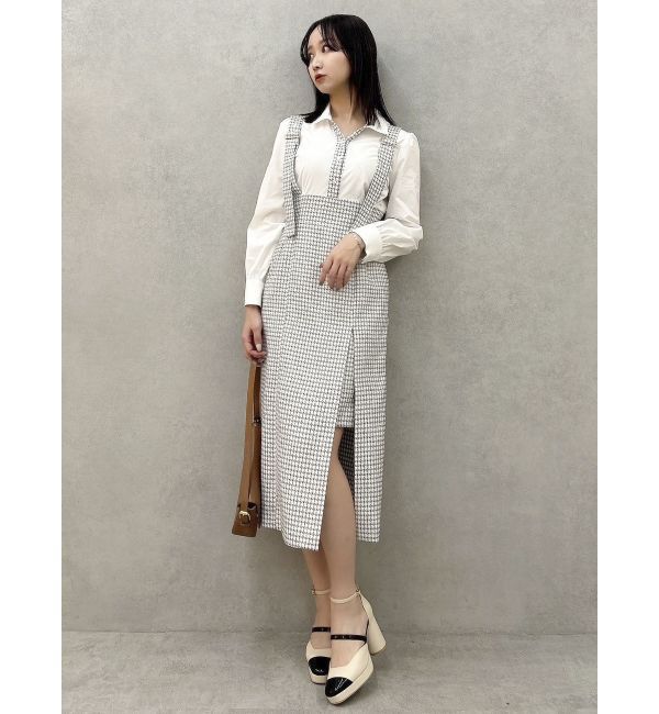 dazzlin「ハイウエストジャンスカドッキングワンピース」|ワンピース|