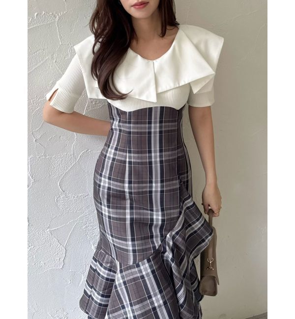 dazzlin「ラッフルマーメイドコンビワンピース」|ワンピース|