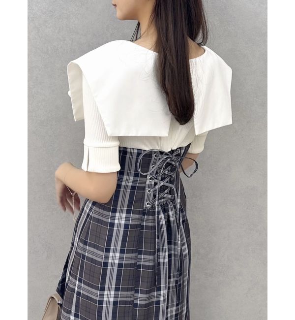 dazzlin「ラッフルマーメイドコンビワンピース」|ワンピース|