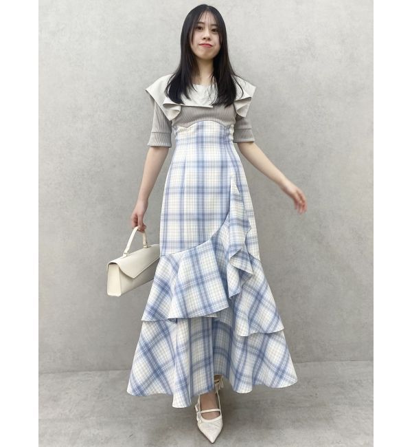 dazzlin「ラッフルマーメイドコンビワンピース」|ワンピース|