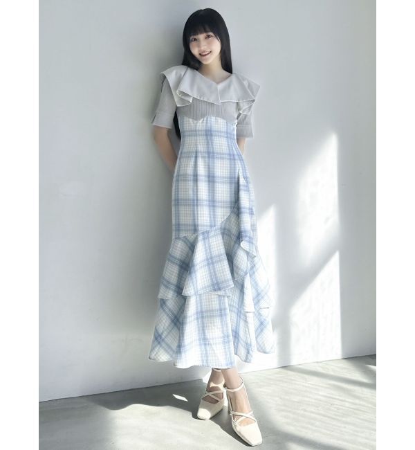 dazzlin「ラッフルマーメイドコンビワンピース」|ワンピース|