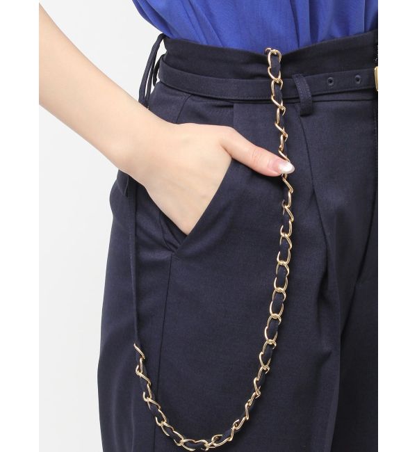 dazzlin「ハイウエストチェーンサス付パンツ」|その他|
