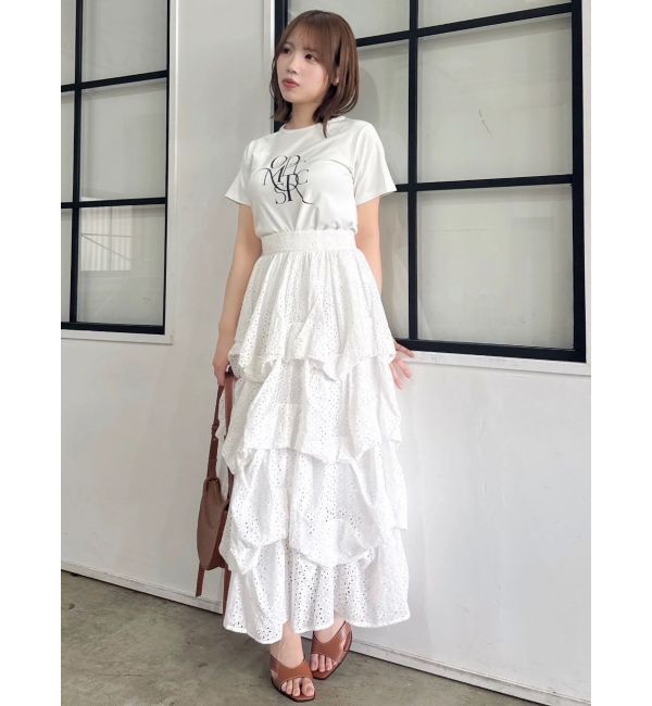 dazzlin「コットンレースバルーンタックスカート」|スカート|