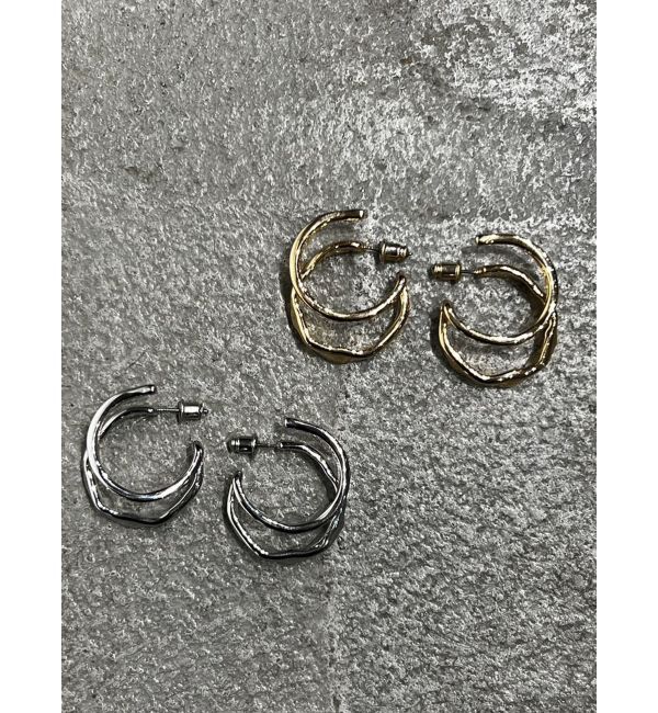 EMODA「ニュアンスダブルフープピアス」|ピアス|