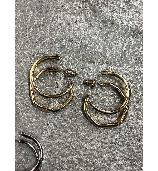 EMODA「ニュアンスダブルフープピアス」|ピアス|