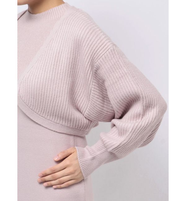 MERCURYDUO「チェーンボレロセットニットマーメイドワンピース」|ワンピース|