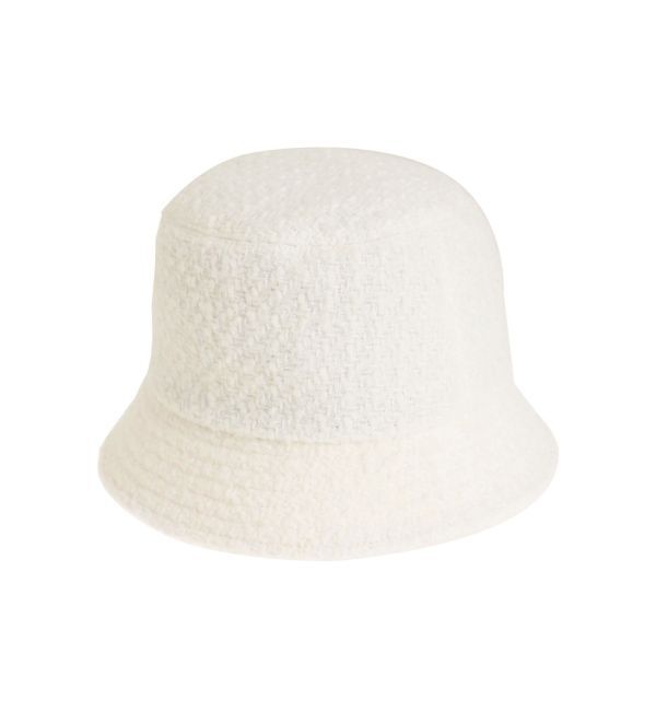 MERCURYDUO「ツイードバケットハット」|ハット|ホワイト