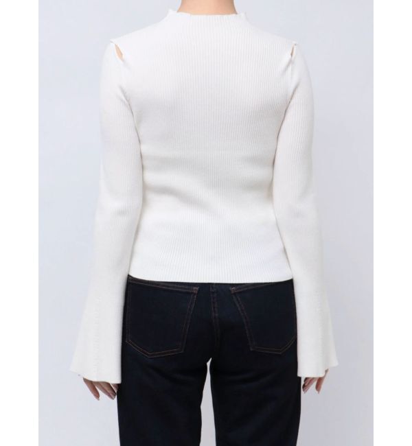 MERCURYDUO「ショルダースリットナローストラップニット」|ニット・セーター|